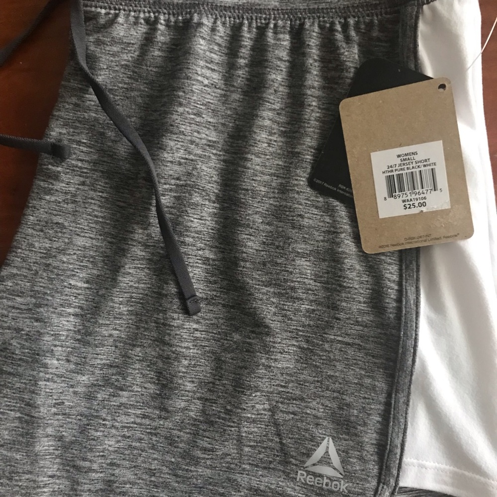 Women’s Reebock jersey shorts.